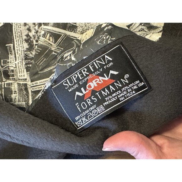 Alorna‎ by Forstmann Long Brown Wool Coat Button Up Made In USA Petite Measured - Picture 9 of 16